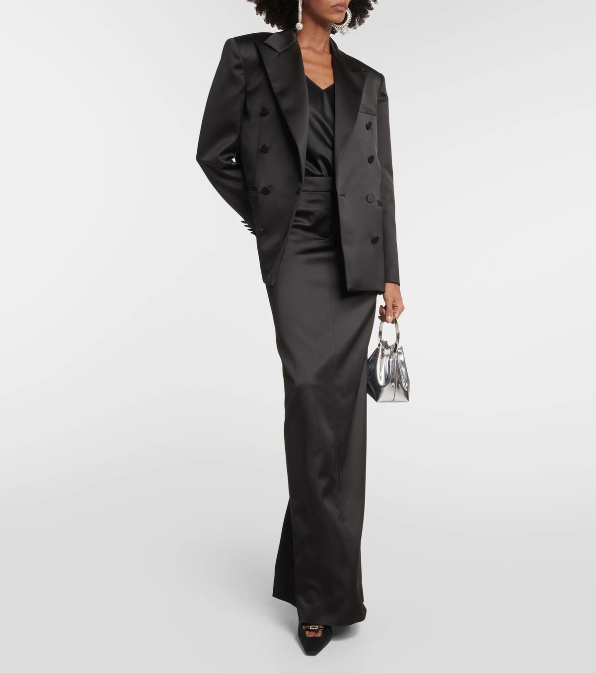 Giuseppe di Morabito Satin maxi skirt
