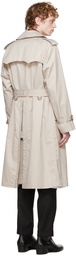 Husbands Beige Gabardine Trench Coat