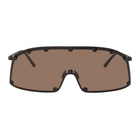 Rick Owens Brown Shielding Sunglasses