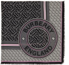 Burberry Silk & Wool Gauze Monogram Square Scarf
