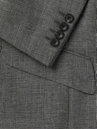 Kingsman - Archie Reid Slim-Fit Double-Breasted Prince of Wales Checked Wool Suit Jacket - Gray