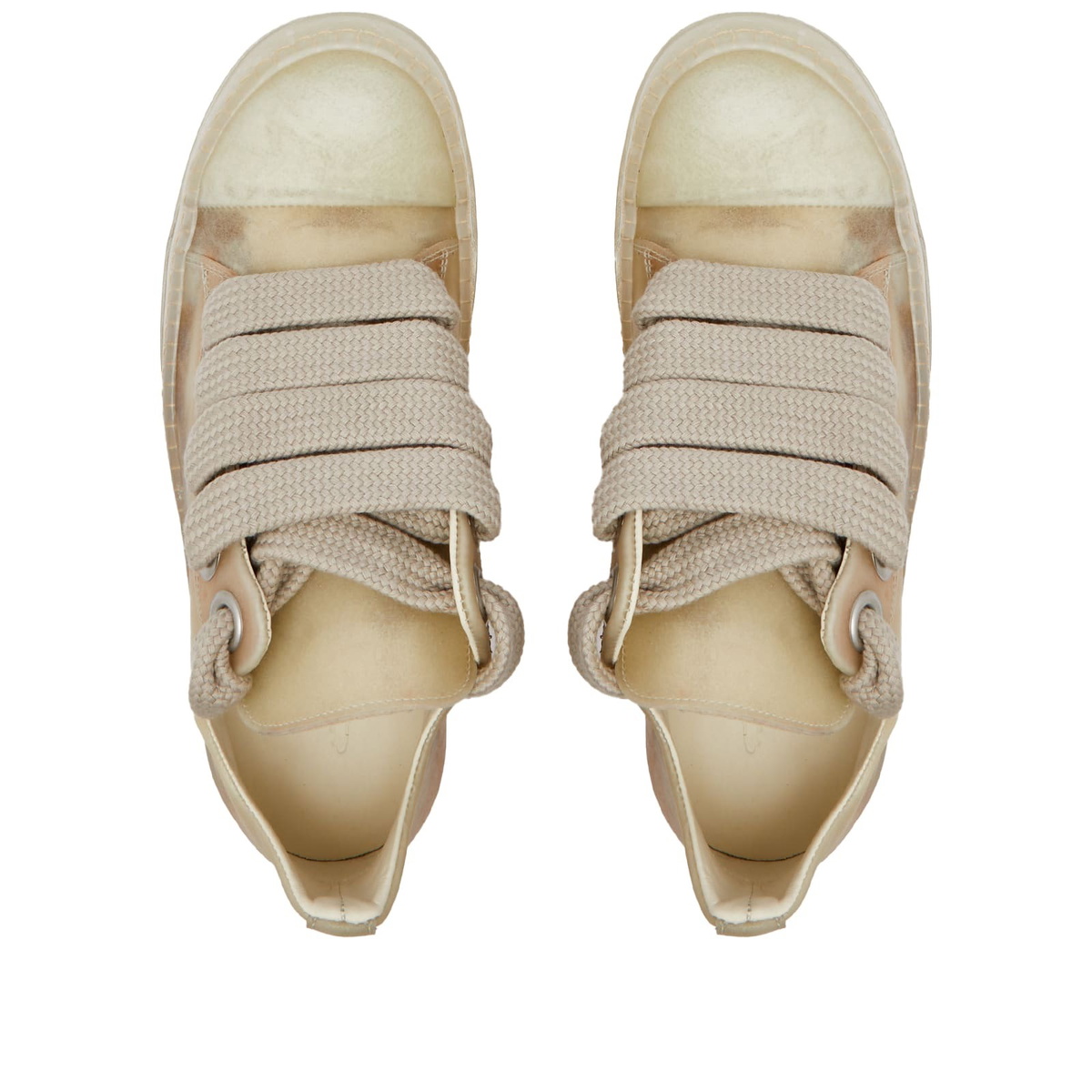 Rick Owens Women's Low Sneakers in Natural/Clear
