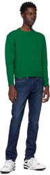 Sporty & Rich Green Embroidered Sweater