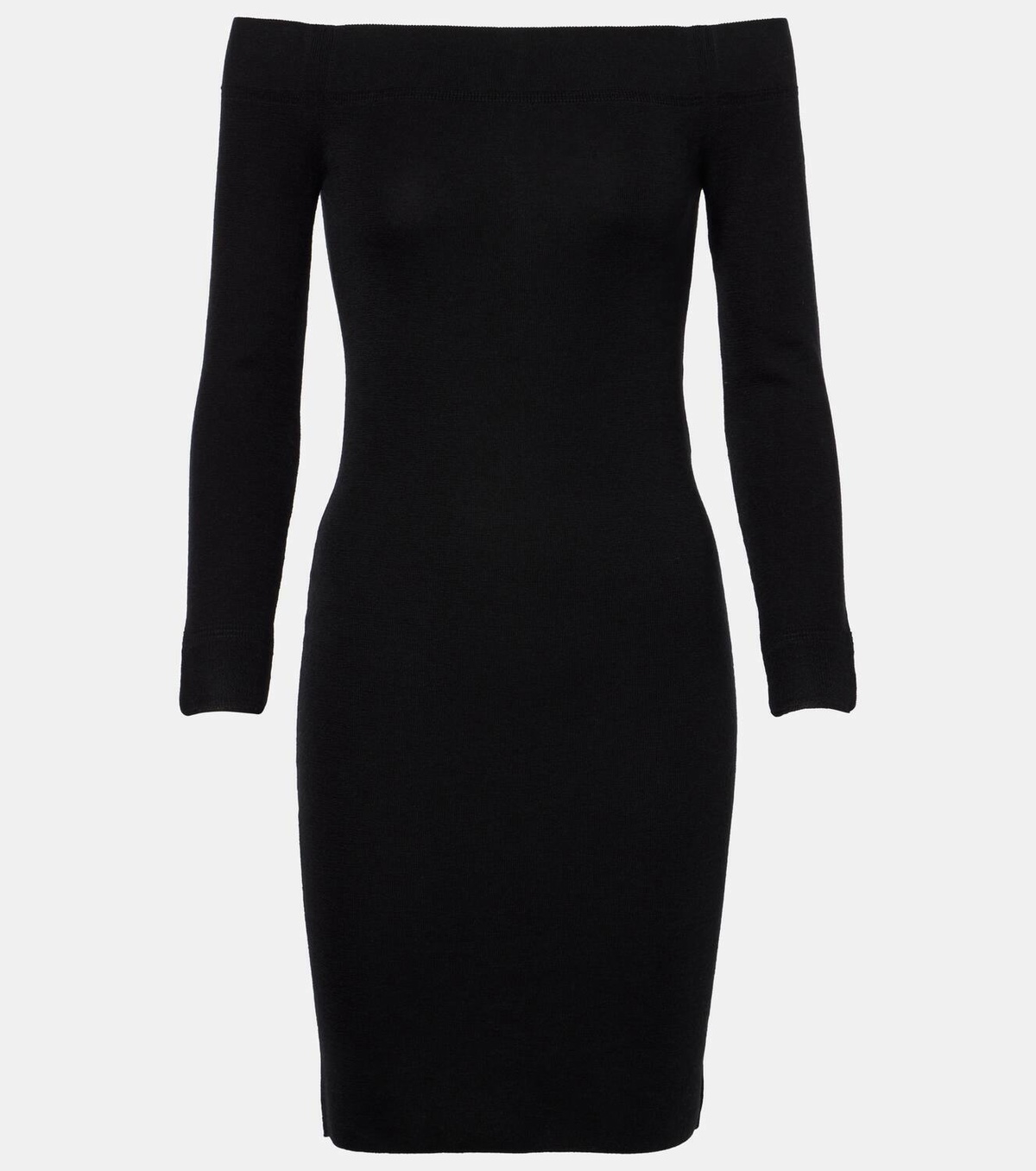 Tom Ford Off-shoulder cashmere and silk minidress