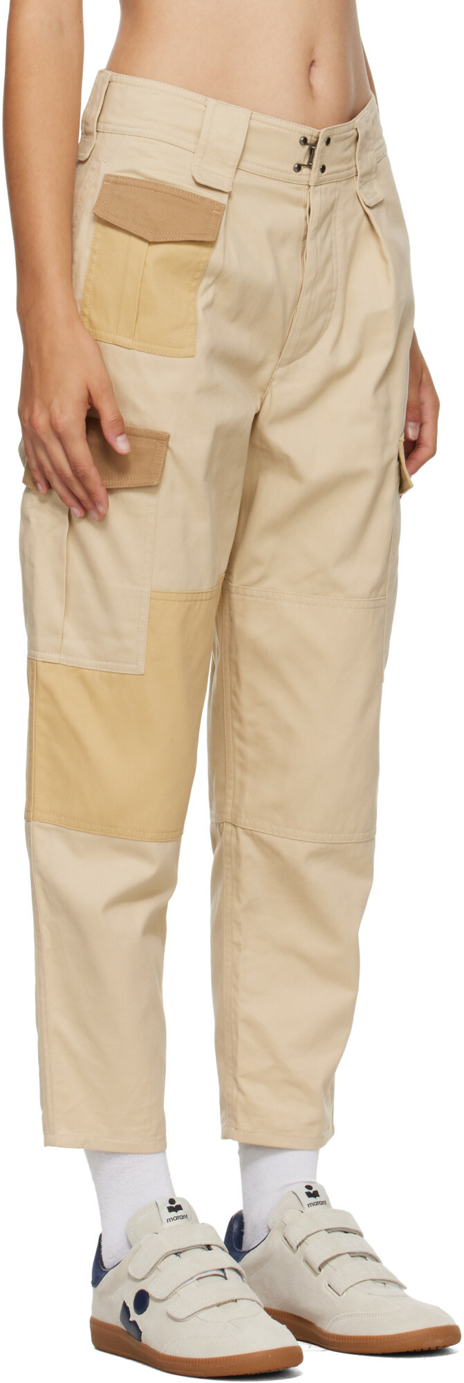 Isabel Marant Etoile Beige Renzae Cargo Pants
