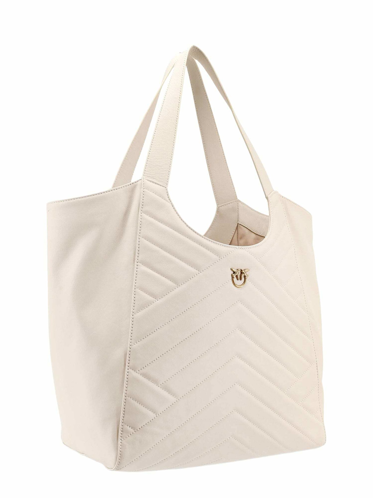 PINKO Bicolor Calf Leather Bos Taurus Shoulder Bag