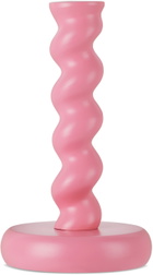 POLSPOTTEN Pink Twister M Candle Holder