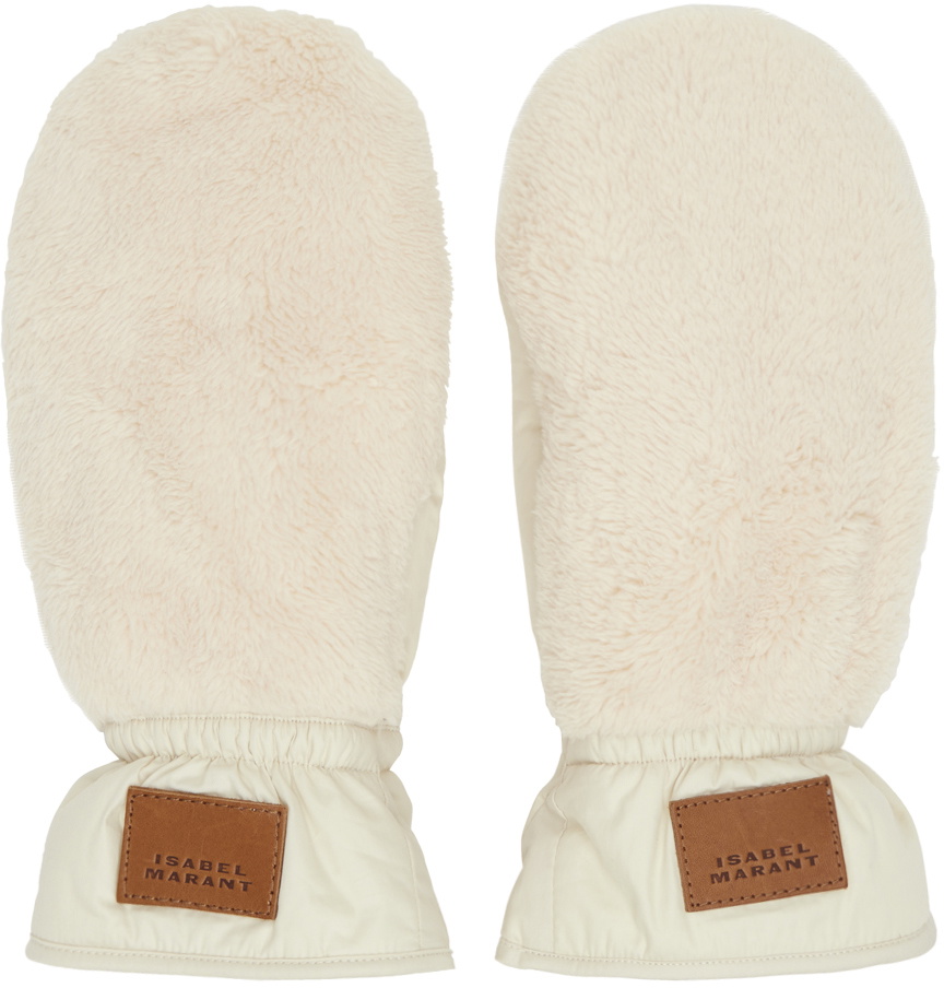 手袋 ISABEL MARANT Woman Gloves Beige GA006XFAB3C15A 23EC Isabel Marant Outlet: Gloves woman - Beige | Isabel Marant