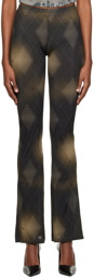 MISBHV Brown Argyle Trousers