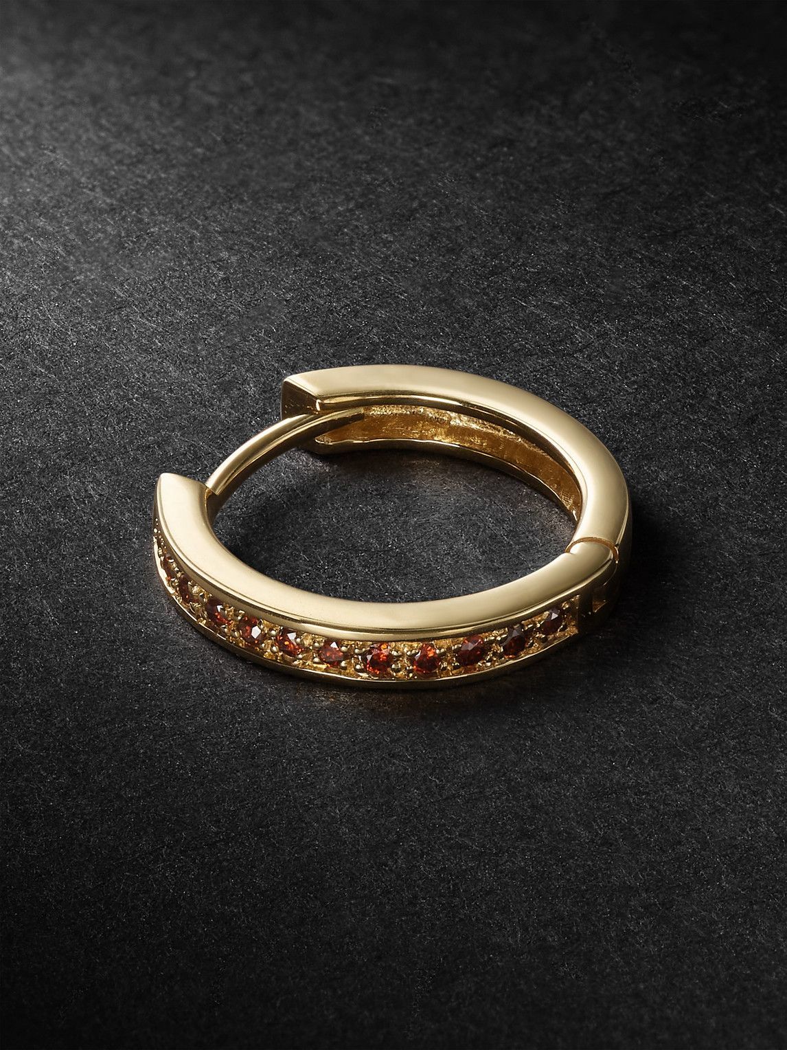KOLOURS JEWELRY - Fortis Medium Gold Diamond Single Hoop Earring