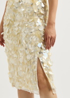 Rohe Paillette-embellished Midi Skirt Cream
