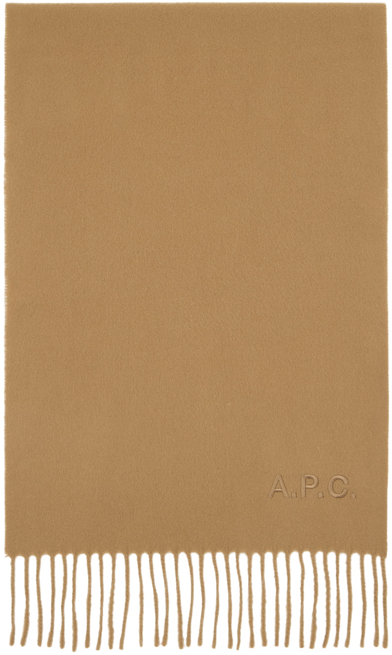 【関税&送料込】A.P.C. Ambroise Brodee Beige Virgin Wool Sca A.P.C. Ambroise Brodée beige virgin wool scarf | TheDoubleF