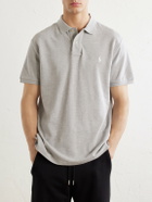 Polo Ralph Lauren - Logo-Embroidered Cotton-Piqué Polo Shirt - Gray