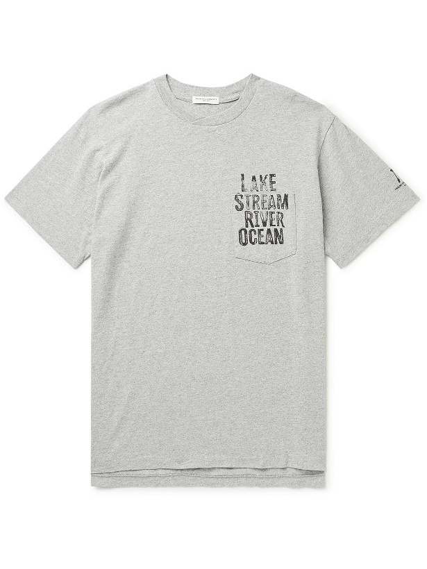 Photo: Engineered Garments - Printed Cotton-Jersey T-Shirt - Gray