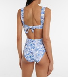 Heidi Klein Cannes printed high-rise bikini bottoms