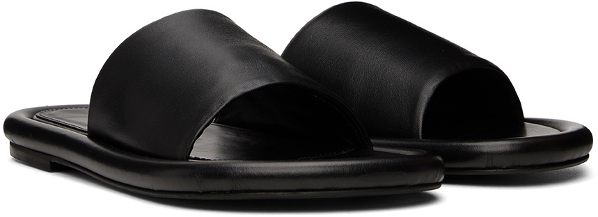 JW Anderson Black Bumper Tube Slides JW Anderson