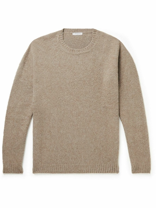 Photo: Boglioli - Brushed Wool and Cashmere-Blend Sweater - Brown