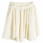 Acne Studios Women's Waterfall Hem Midi Skirt in Warm White