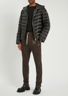 Rick Owens X Moncler Ziplock Hooded Padded Shell Jacket Black
