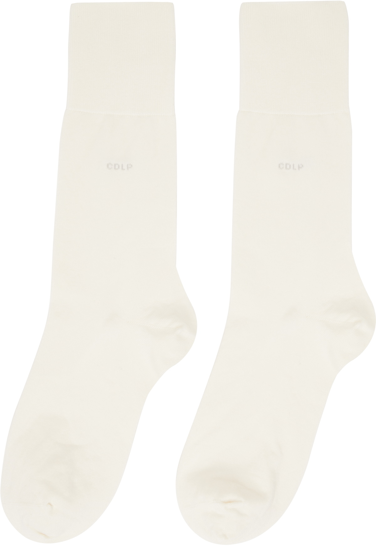 CDLP Five-Pack White Mid Length Socks