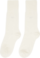 CDLP Five-Pack White Mid Length Socks