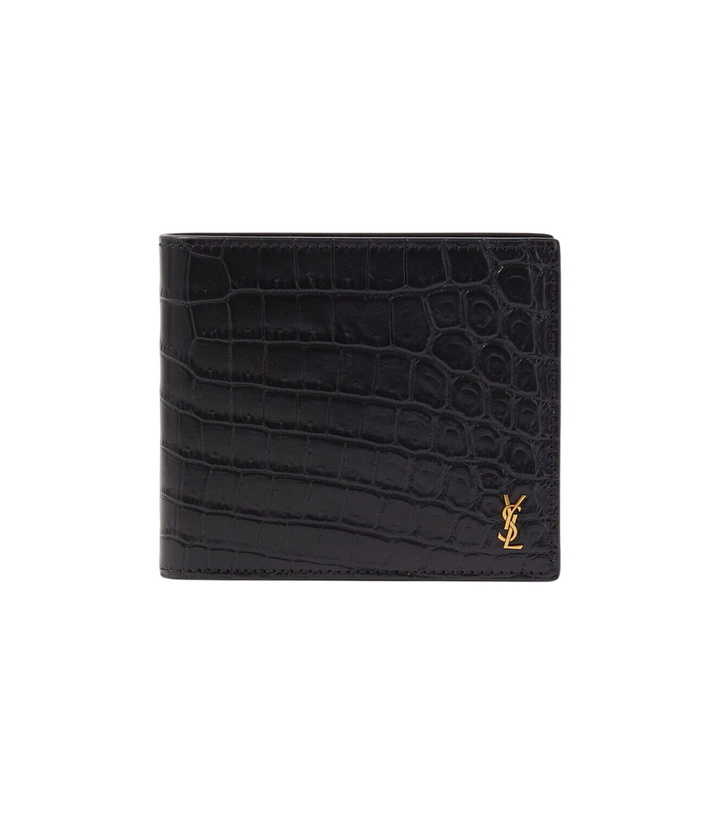 Photo: Saint Laurent Croc-effect leather wallet