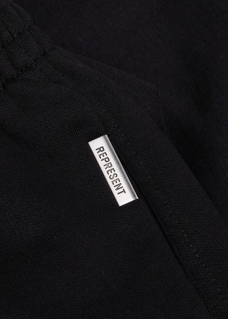 Represent Owners Club Logo-print Cotton Sweatpants Black