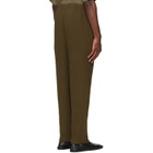 HOMME PLISSÉ ISSEY MIYAKE Khaki Tuxedo Pleats Trousers