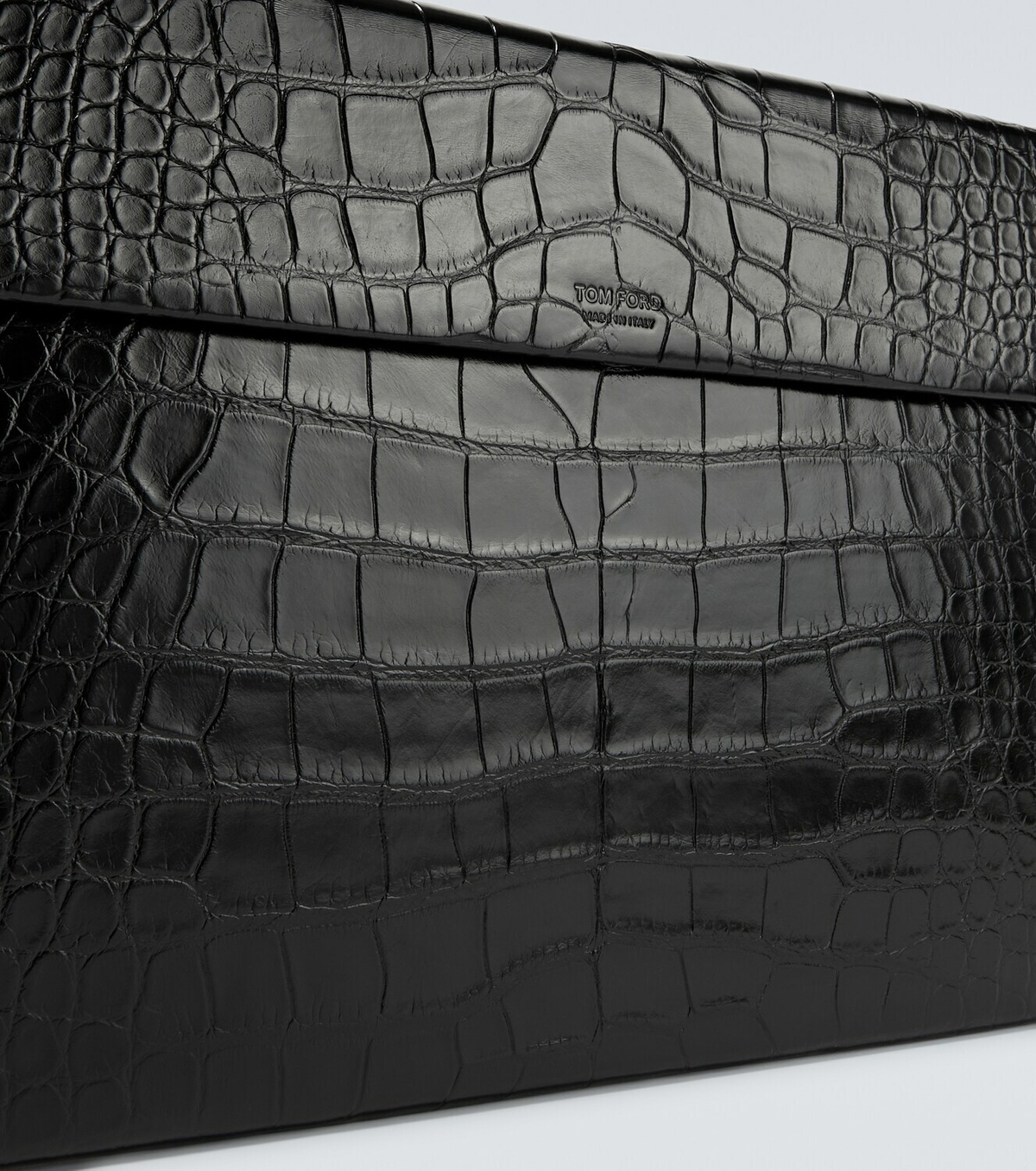 Tom Ford Croc-effect leather briefcase