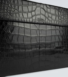 Tom Ford Croc-effect leather briefcase