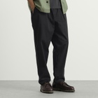 Universal Works Men's Twill Pleated Track Pant in Black