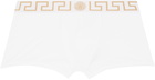 Versace Two-Pack Black & White Cotton-Jersey Boxer Briefs