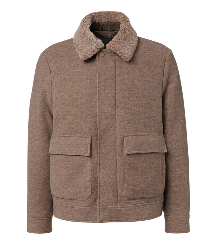 Photo: Canali Shearling-trimmed wool and cashmere jacket