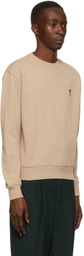 AMI Paris Beige Ami De Cœur Sweatshirt