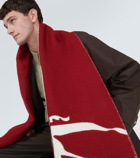 Burberry EKD wool and cashmere scarf