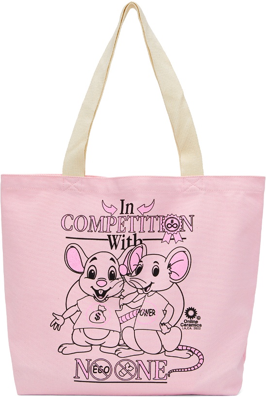 Photo: Online Ceramics Pink 'In Competition With No One' Tote