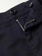 Norse Projects - Aros Straight-Leg Cotton-Twill Shorts - Blue