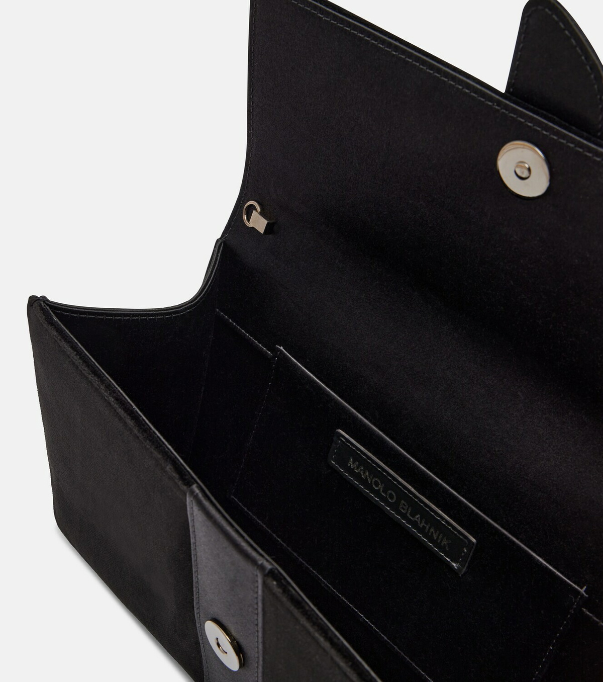 Manolo Blahnik Capri embellished velvet clutch