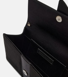 Manolo Blahnik Capri embellished velvet clutch