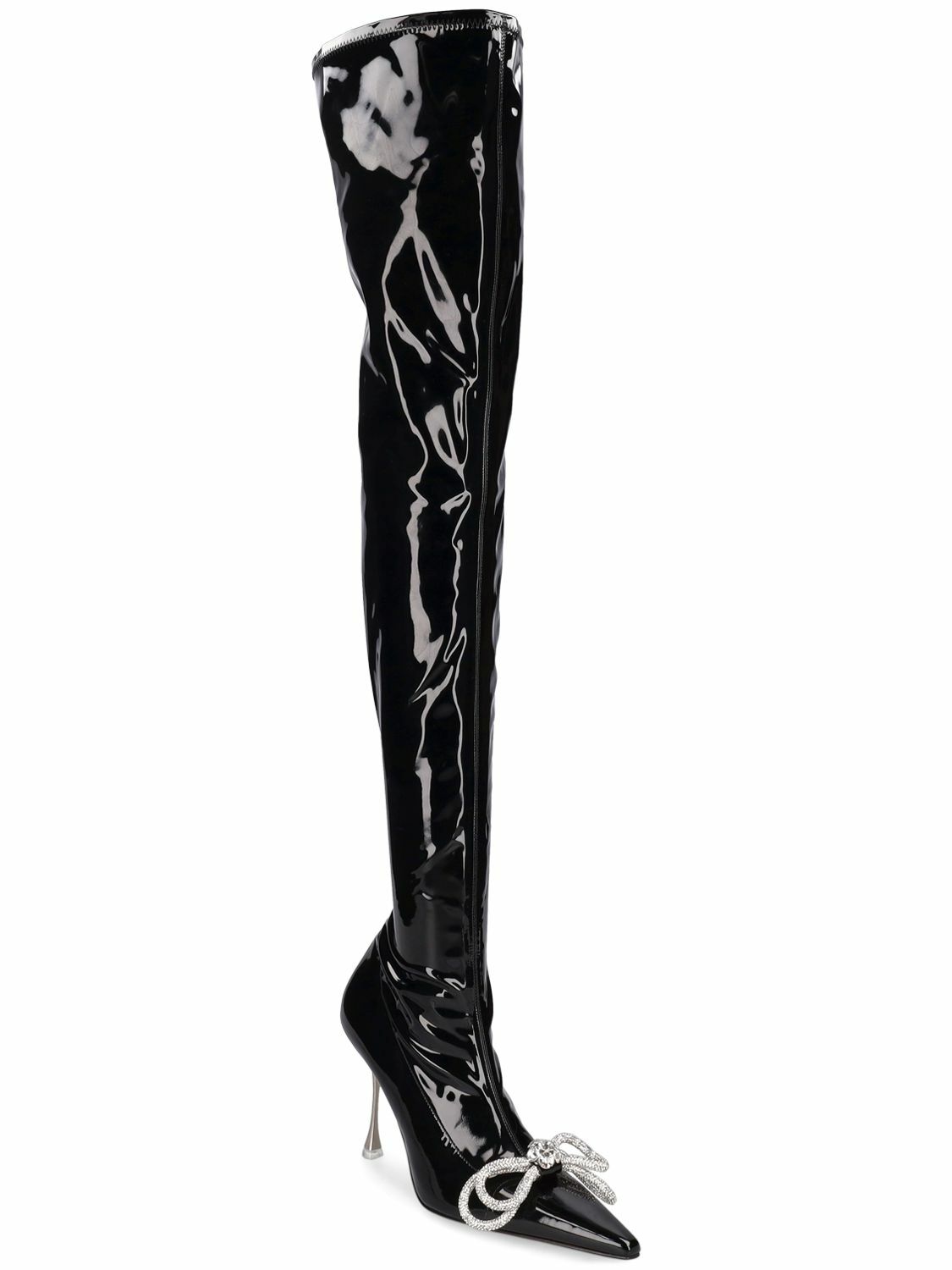 MACH & MACH - 100mm Patent Over-the-knee Boots