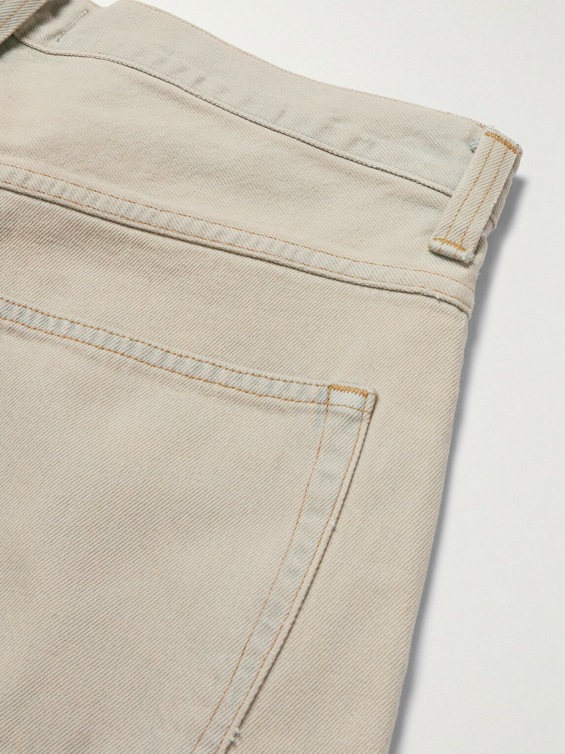 AGOLDE - Fusion Straight-Leg Denim Shorts - Neutrals