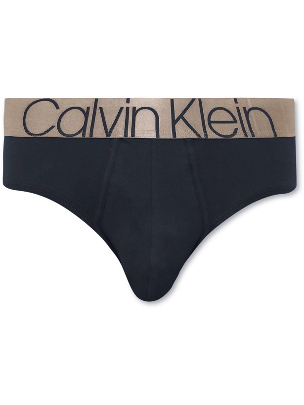 Photo: CALVIN KLEIN UNDERWEAR - Icon Stretch-Cotton Briefs - Black - S