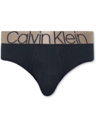 CALVIN KLEIN UNDERWEAR - Icon Stretch-Cotton Briefs - Black - S