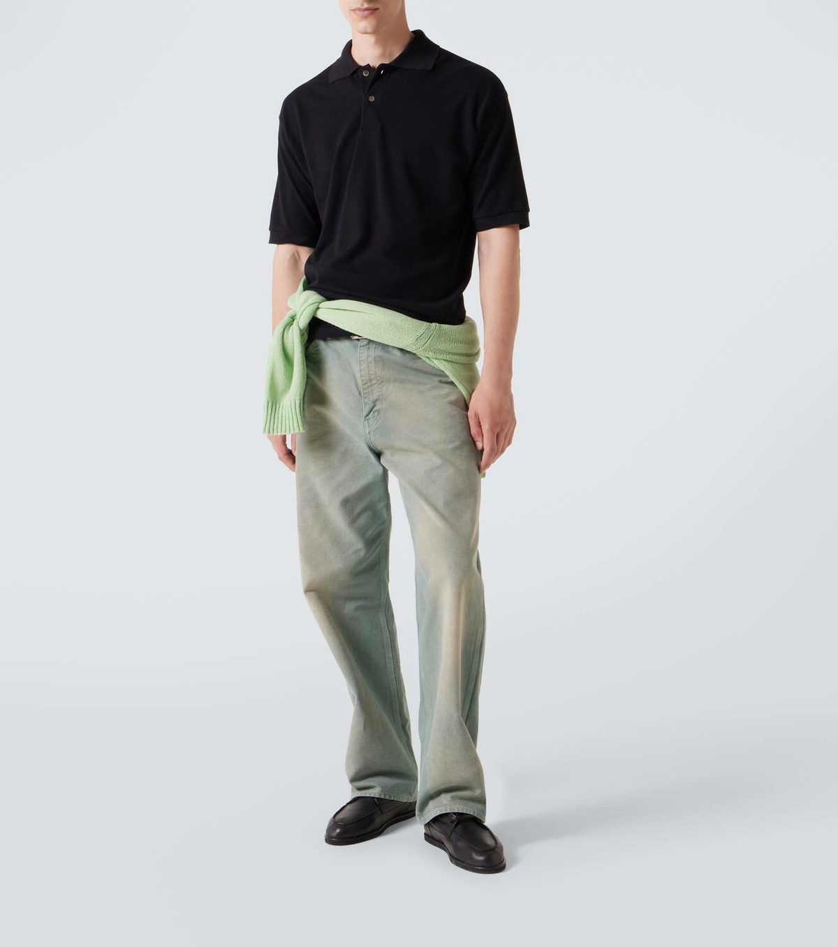 Auralee Cotton piqué polo shirt Auralee