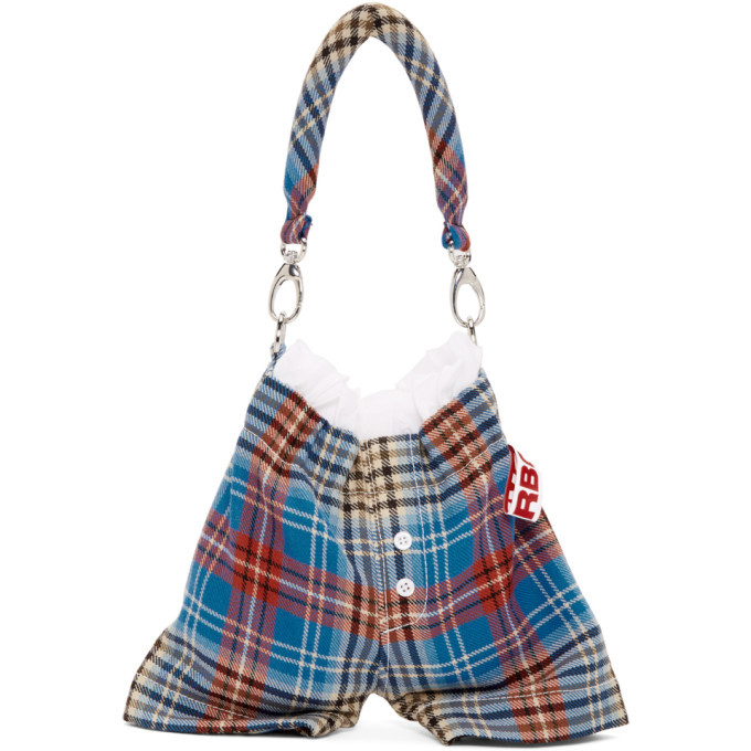 Charles Jeffrey Loverboy Multicolor Tartan Panties Bag Charles