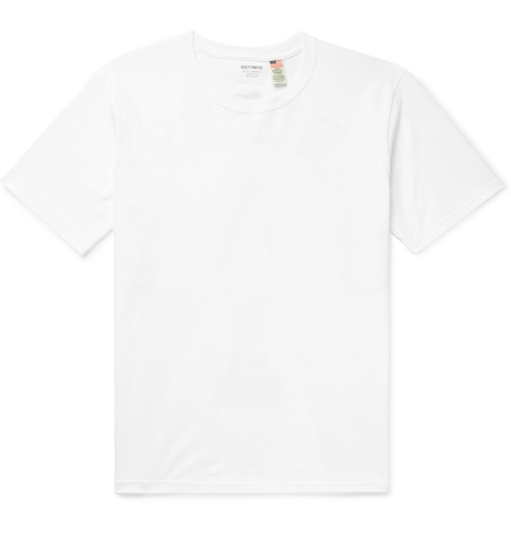 Photo: Wacko Maria - Printed Cotton-Jersey T-Shirt - White