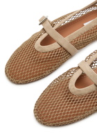 Alaïa Mesh Ballet Flats Grey