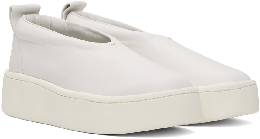 Jil Sander White Slip On Sneakers