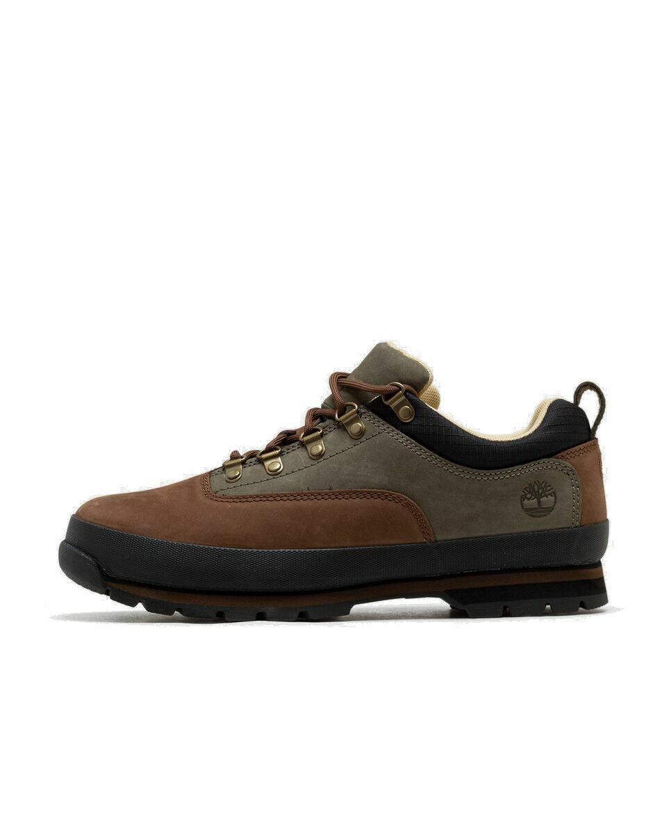 Photo: Timberland Euro Hiker Leather Brown/Green - Mens - Boots
