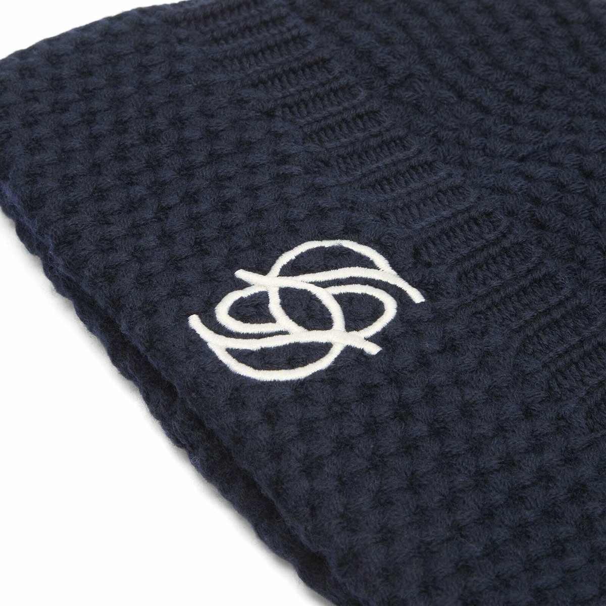 Drôle de Monsieur Men's Drole De Monsieur Monogram Beanie in Navy 